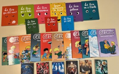 Nouveaux livres pour notre bibliothèque. Projet soutenu par  le SCES WBE.